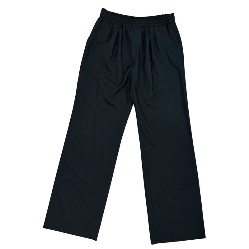 ZINŌ Nino Black Wool Blend Elastic Waist Trouser $381 EUC S