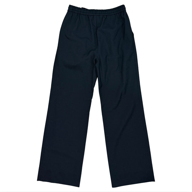 ZINŌ Nino Black Wool Blend Elastic Waist Trouser $381 EUC S