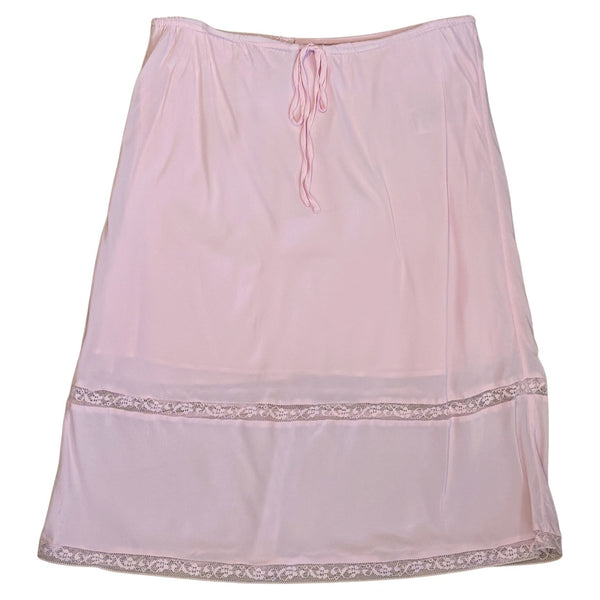 Rouje X J.Crew Poème Porcelain Pink Lace Insert Skirt $128 EUC S