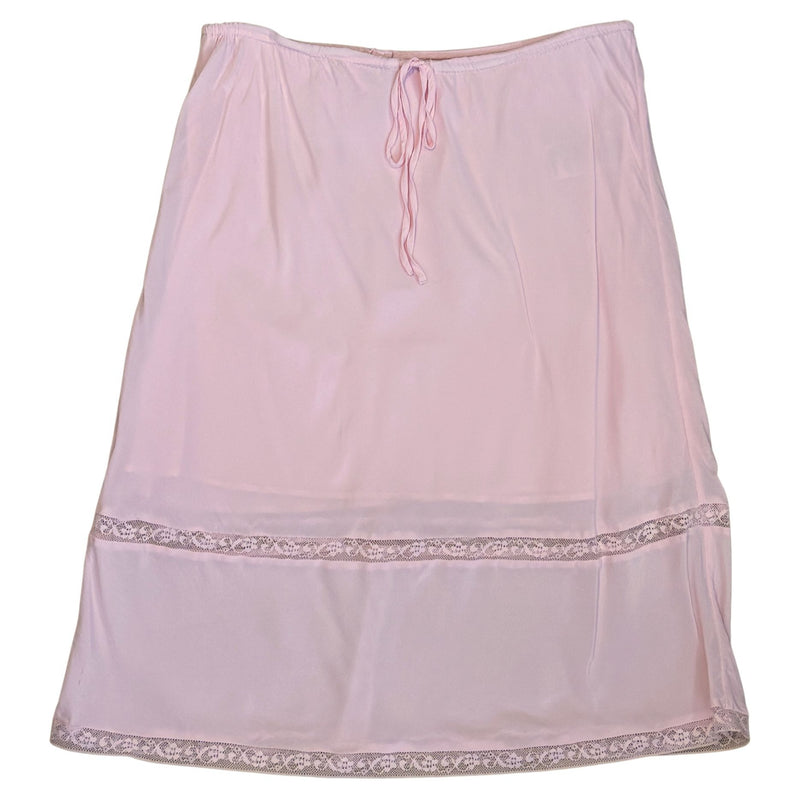 Rouje X J.Crew Poème Porcelain Pink Lace Insert Skirt $128 EUC S