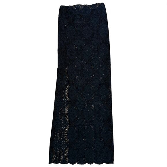 WAN HUNG Lace Maxi Dress Spring 2020 Runway Collection RARE XS S