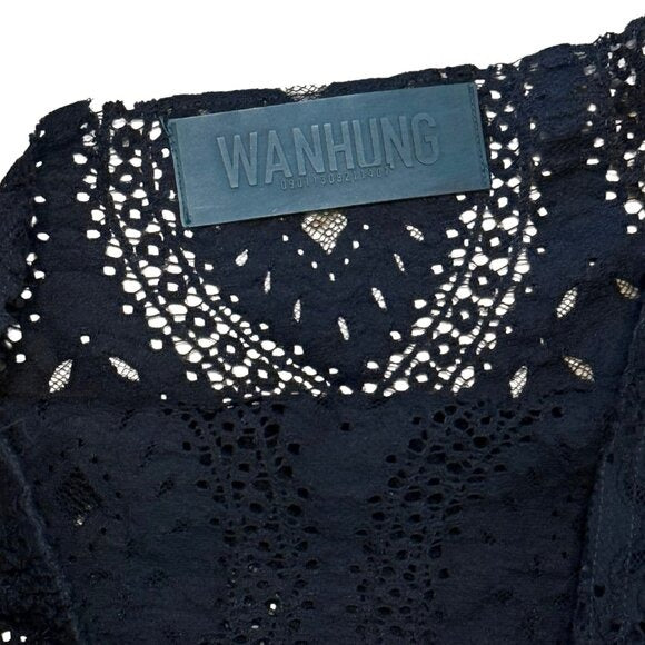 WAN HUNG Lace Maxi Dress Spring 2020 Runway Collection RARE XS S