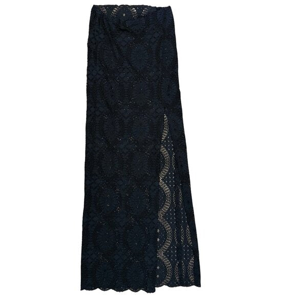 WAN HUNG Lace Maxi Dress Spring 2020 Runway Collection RARE XS S