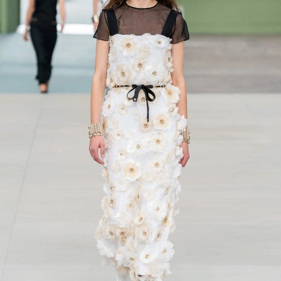 Chanel Resort 2020 Interlocking CC Logo Chain-Link Belt Necklace $1975