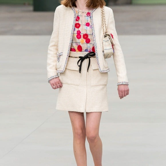 Chanel Resort 2020 Interlocking CC Logo Chain-Link Belt Necklace $1975