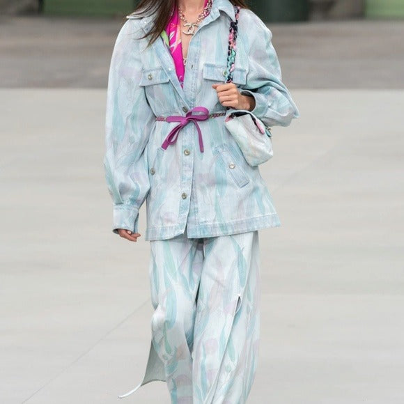 Chanel Resort 2020 Interlocking CC Logo Chain-Link Belt Necklace $1975