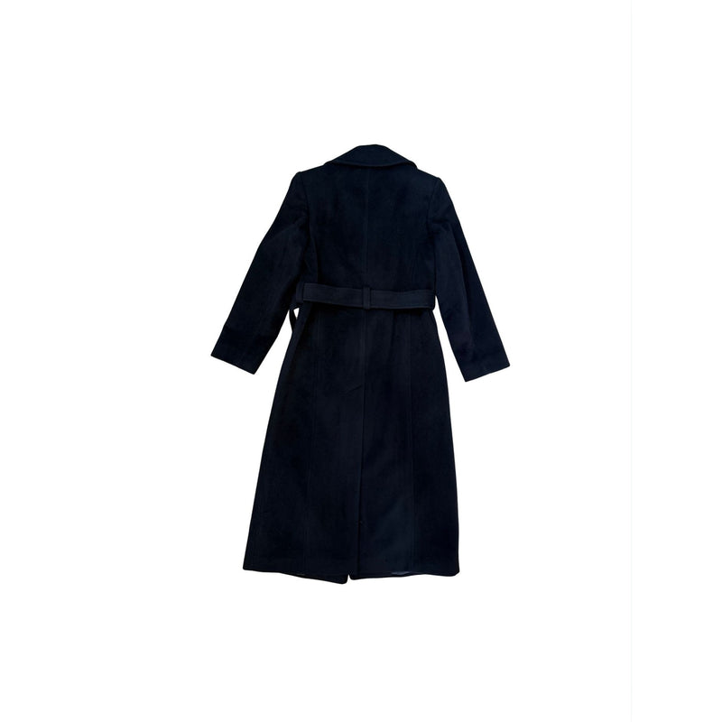 MARKS & SPENCER x Bella Freud Pure Wool Belted Double Breasted Coat $392 EUC UK 10 US 6