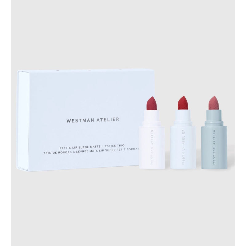 WESTMAN ATELIER Petite Lip Suede Matte Lipstick Trio NEW $60