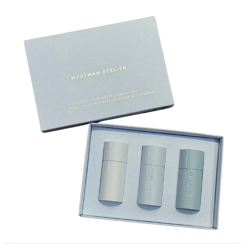 WESTMAN ATELIER Petite Lip Suede Matte Lipstick Trio NEW $60
