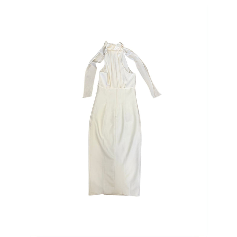 CINQ A SEPT Emerie Dress Ivory White Midi $595 NWT Sz 2