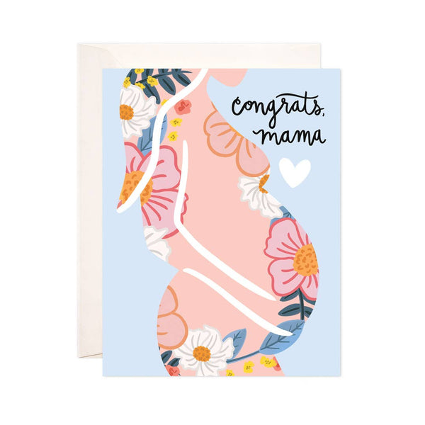 Bloomwolf Studio - Congrats Mama Greeting Card