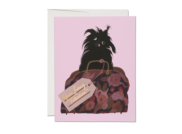 Funny Valentine Dog Valentine's Day greeting card