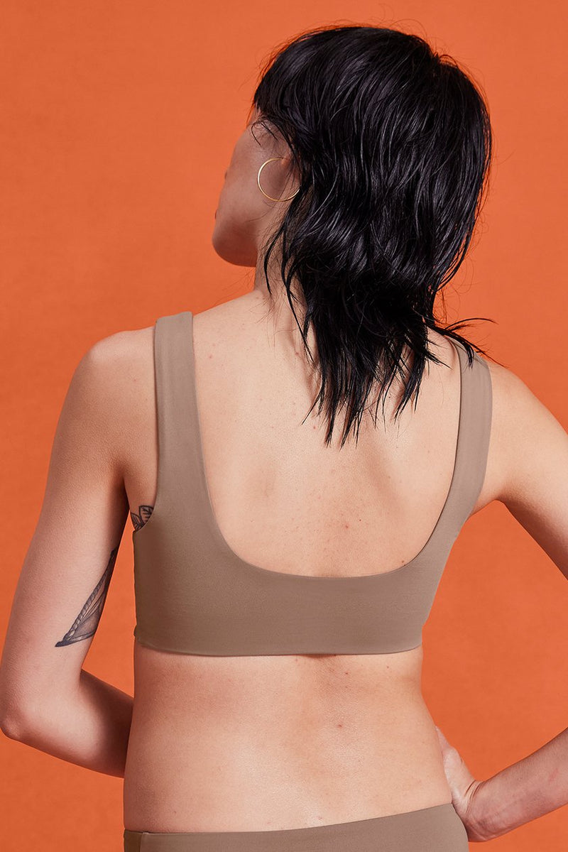 GIRLFRIEND COLLECTIVE Hermosa Bikini Top in Equator