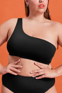 GIRLFRIEND COLLECTIVE Caspian Bikini Top in Black FINAL SALE
