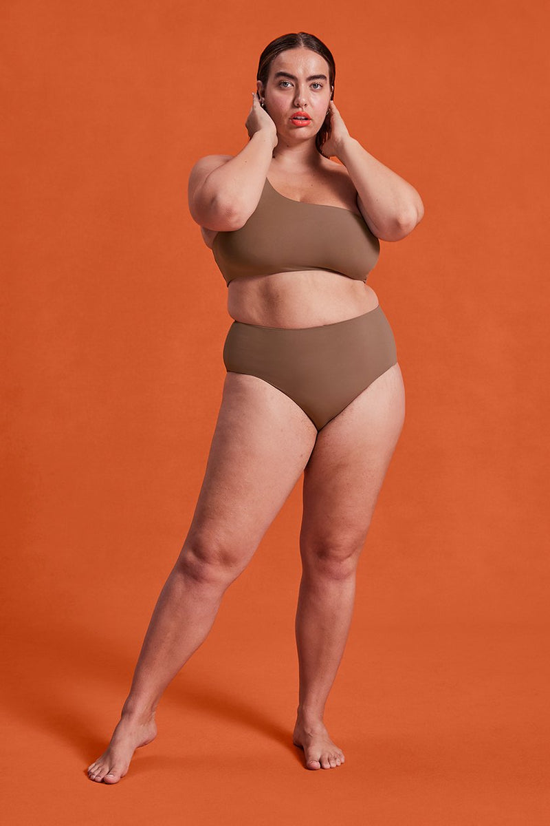 GIRLFRIEND COLLECTIVE Poolside Bikini Bottom in Equator FINAL SALE