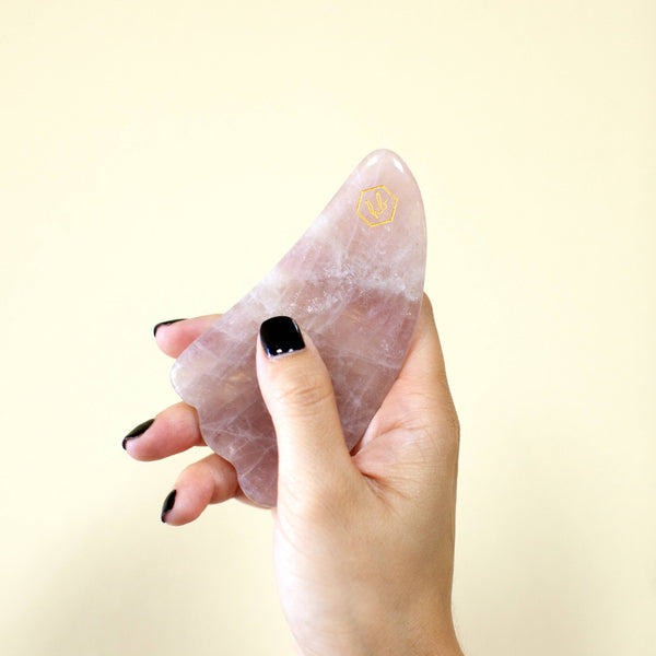 Honey Belle - Rose Quartz Gua Sha | Natural Healing Tool