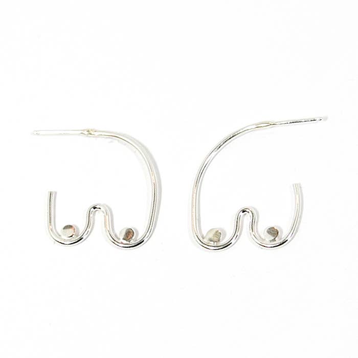 Anethum Jewelry - Boobie Hoops