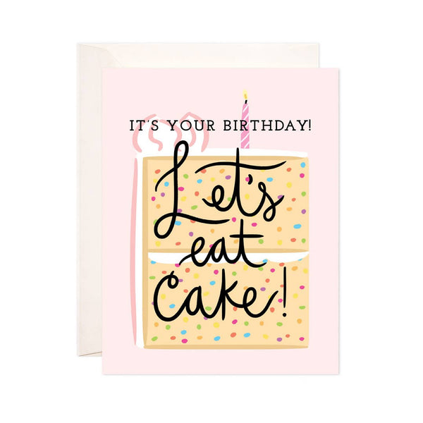 Eat Cake Greeting Card