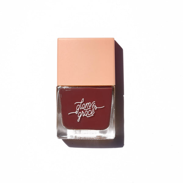 Glam & Grace - Nail Polish Dark Raisin