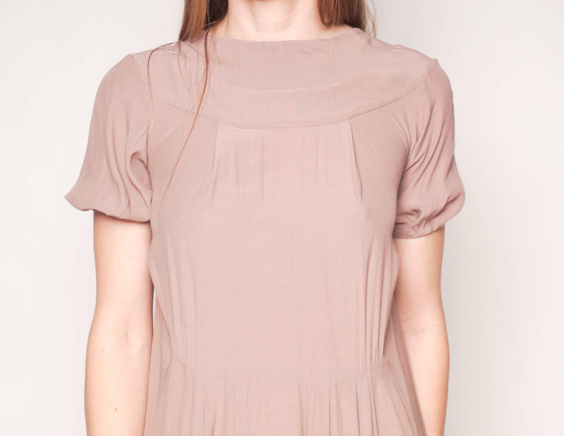 MARNI Back-Bow Short-Sleeve Shift Dress - Fashion Without Trashin