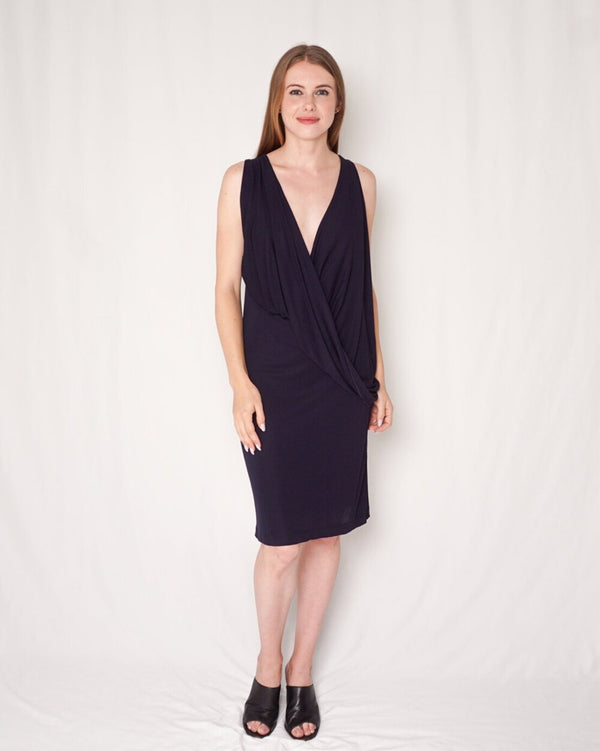 Stella McCarney Draped Jersey Dress (Size 46)