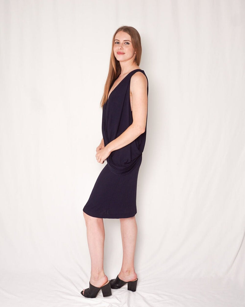 Stella McCarney Draped Jersey Dress (Size 46)