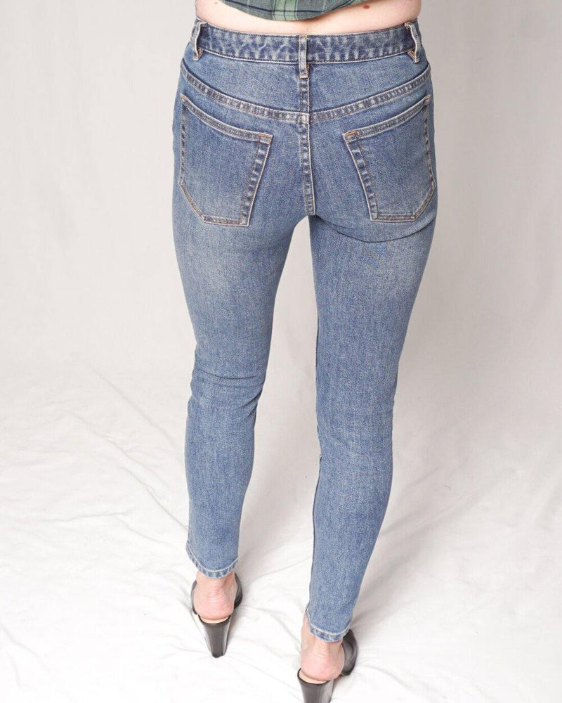 A.P.C. High Standard Stone-Washed Blue Jeans (Size 26) - Fashion Without Trashin