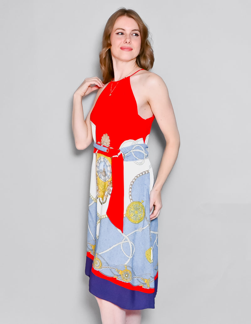 MAEVE Anthropologie Onsen Scarf-Printed Dress (XS)