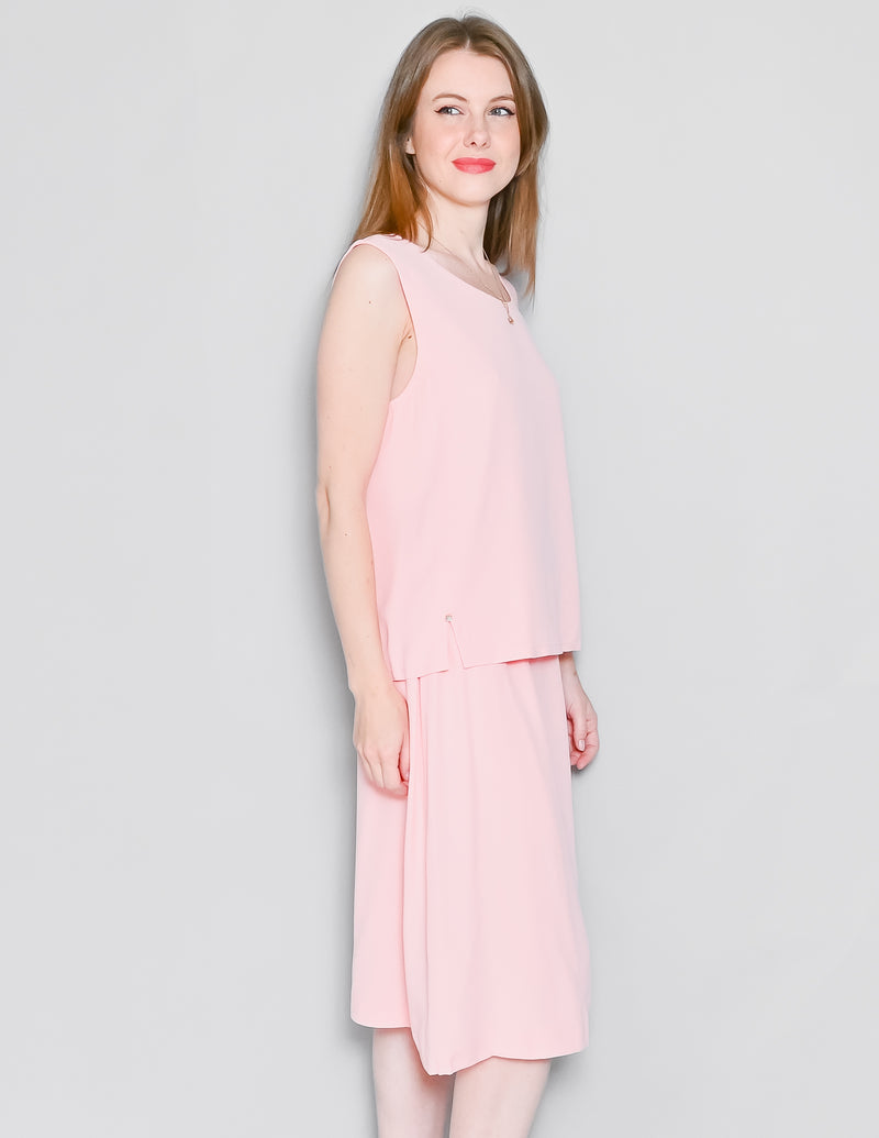 SONIA RYKIEL Vintage Blush Pink Top & Skirt Set (L)