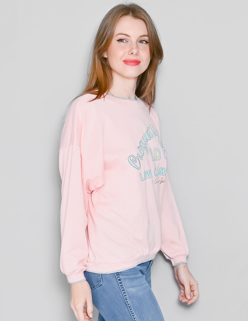VINTAGE Pink Croquet USA Hang Ten Sweatshirt (S/M/L)