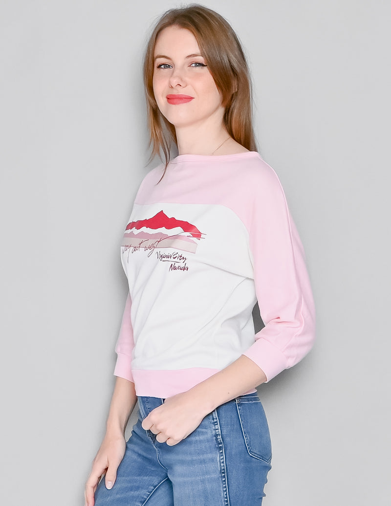 VINTAGE Virginia City Nevada Pink Sweatshirt (M)