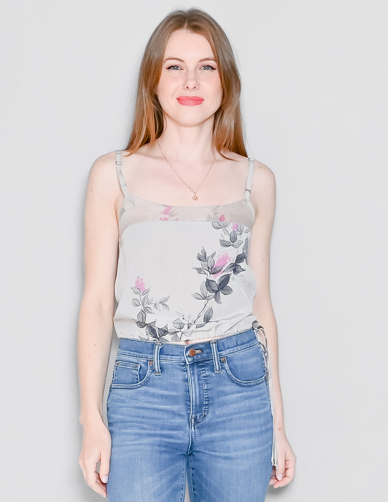 VINTAGE BCBGMaxAzria Collection Silk Floral Top (2)