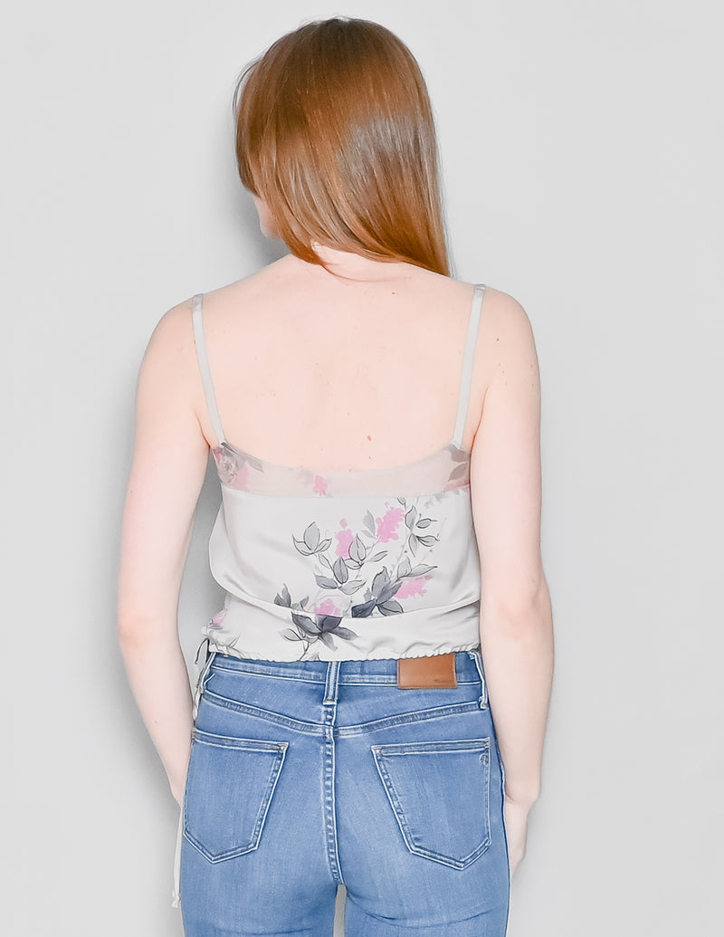 VINTAGE BCBGMaxAzria Collection Silk Floral Top (2)