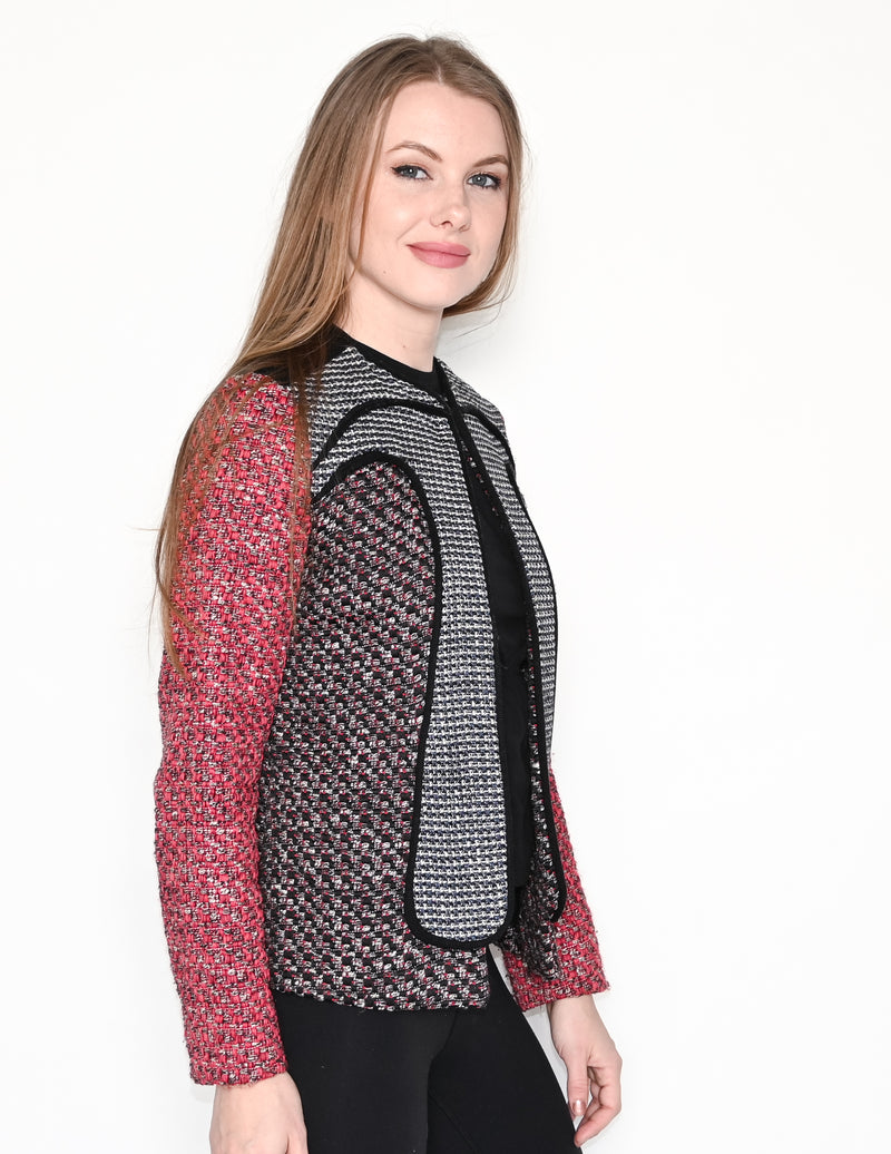 M MISSONI Contrast Tweed Zipper Jacket