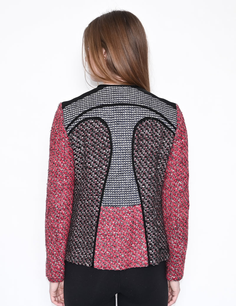 M MISSONI Contrast Tweed Zipper Jacket