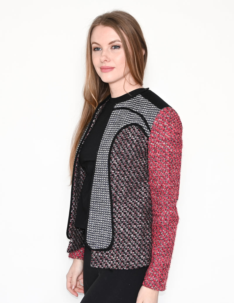 M MISSONI Contrast Tweed Zipper Jacket