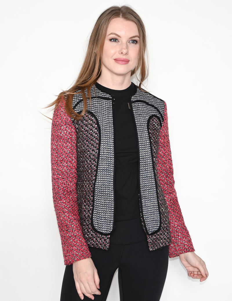 M MISSONI Contrast Tweed Zipper Jacket