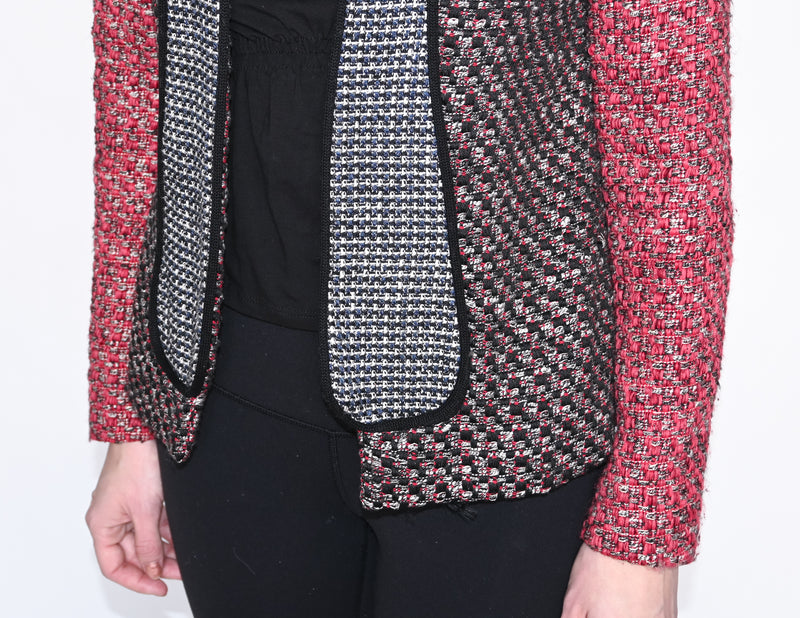 M MISSONI Contrast Tweed Zipper Jacket