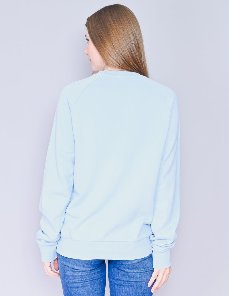 SANDRO Paris Light Blue Crewneck Sweatshirt (Size M)