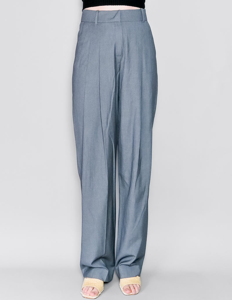 PAPER MOON Seoul Gray Wide-Leg Pants (S)