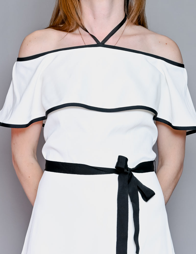 ALEXIS Kristin Crepe Off-the-Shoulder Romper (S)