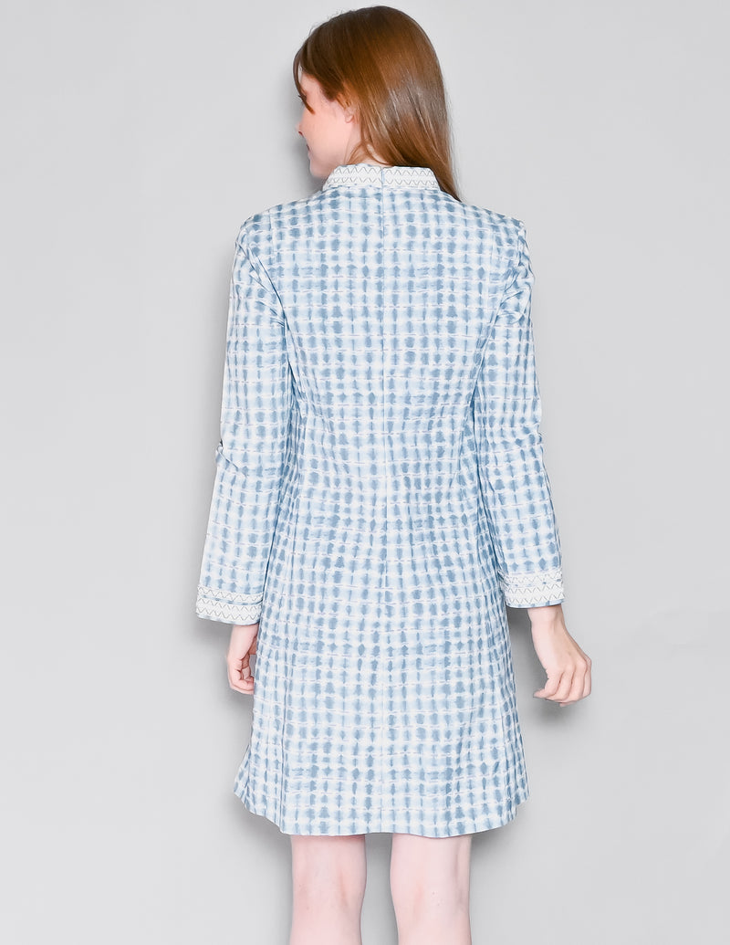 TORY BURCH Tory Mini Tunic Dress In Blue Sonda (6)