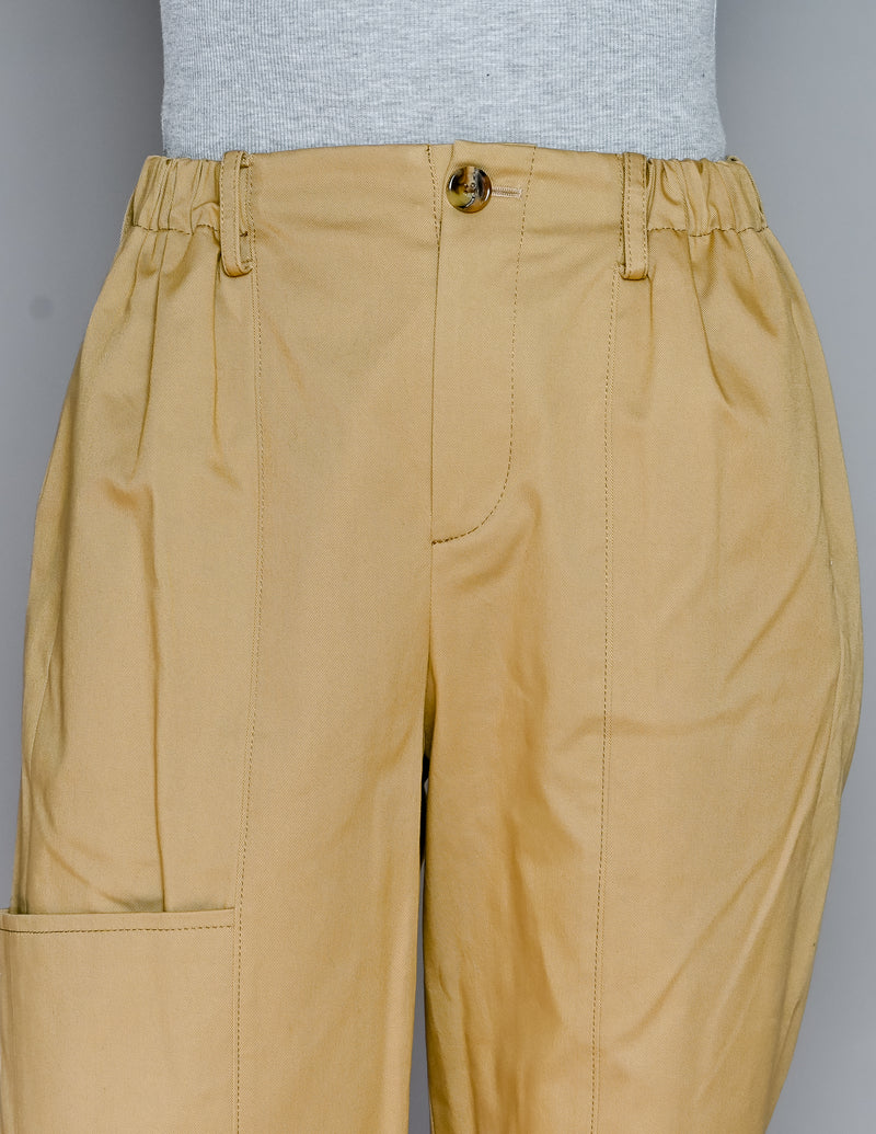 ADEAM Khaki Shibuya Wide-Leg Trench Pants (S)
