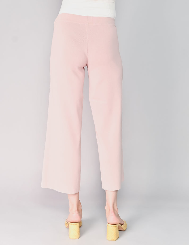 FWSS Dusty Rose Pull-On Cropped Knit Pants (XS)