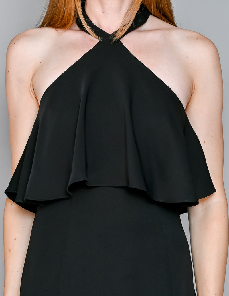 AMANDA UPRICHARD Black Piazza Halter Mini Dress (S)