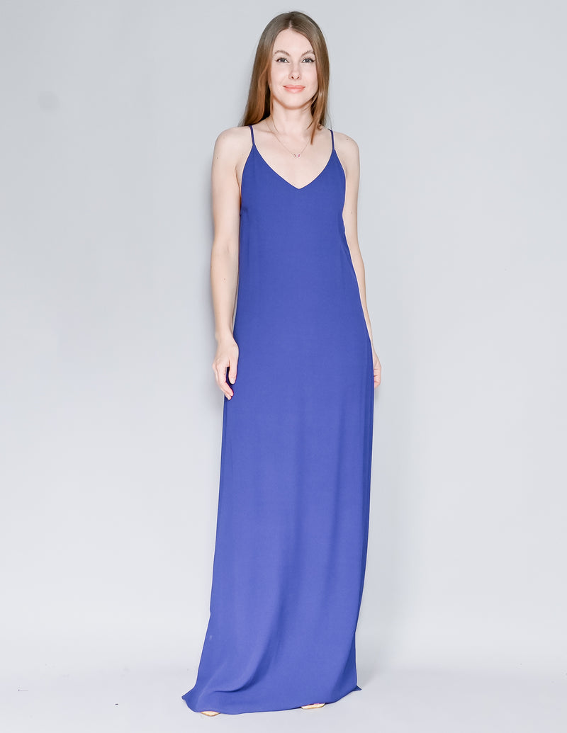 BA&SH Marine Blue Turma Maxi Dress NWT (L)