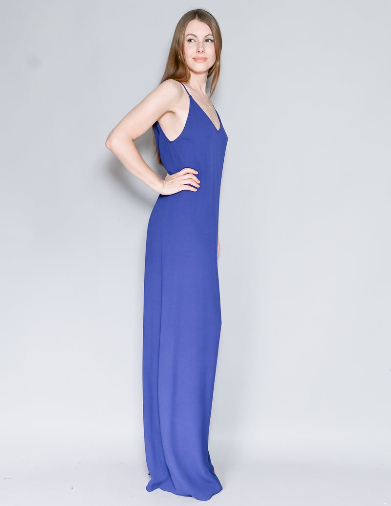 BA&SH Marine Blue Turma Maxi Dress NWT (L)