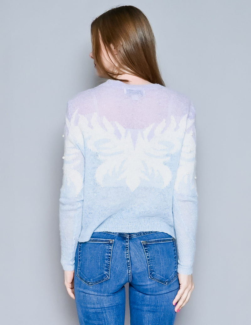 WILDFOX Pearl Embellished Josephine Light Sweater (S)