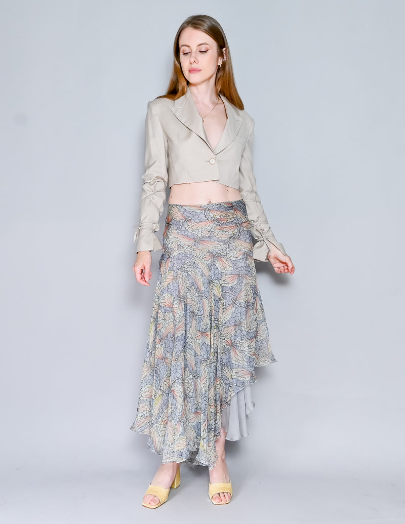 Alexander McQueen SS 2004 Deliverance RTW Dragonfly Stained Glass Skirt (38)
