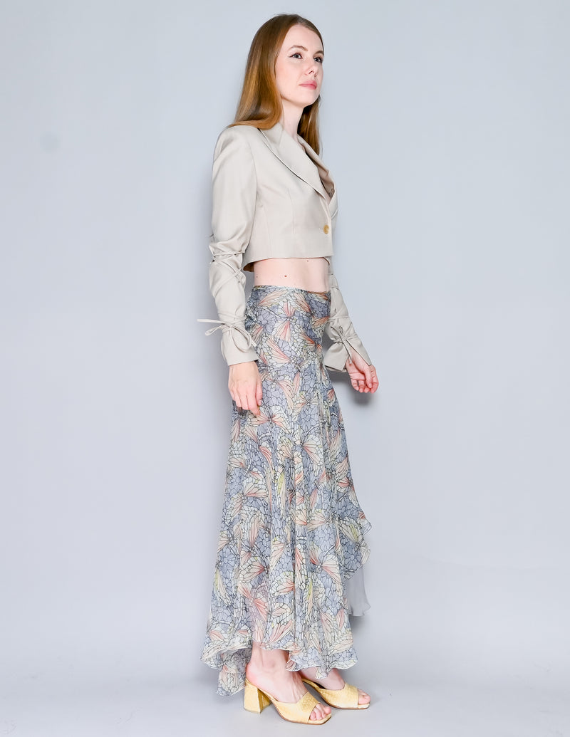 Alexander McQueen SS 2004 Deliverance RTW Dragonfly Stained Glass Skirt (38)